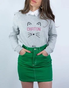Felpa Donna - CHATON Colore Grigio - Foto 1 di 3
