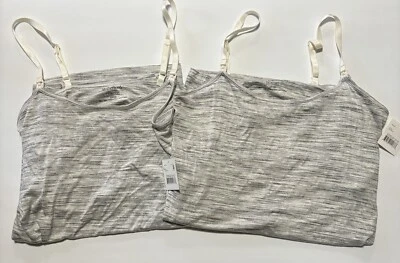 Lot of 2 Motherhood Maternity Nursing Tank Top Clip Down Cami Size SMALL Gray - Image 1 of 4