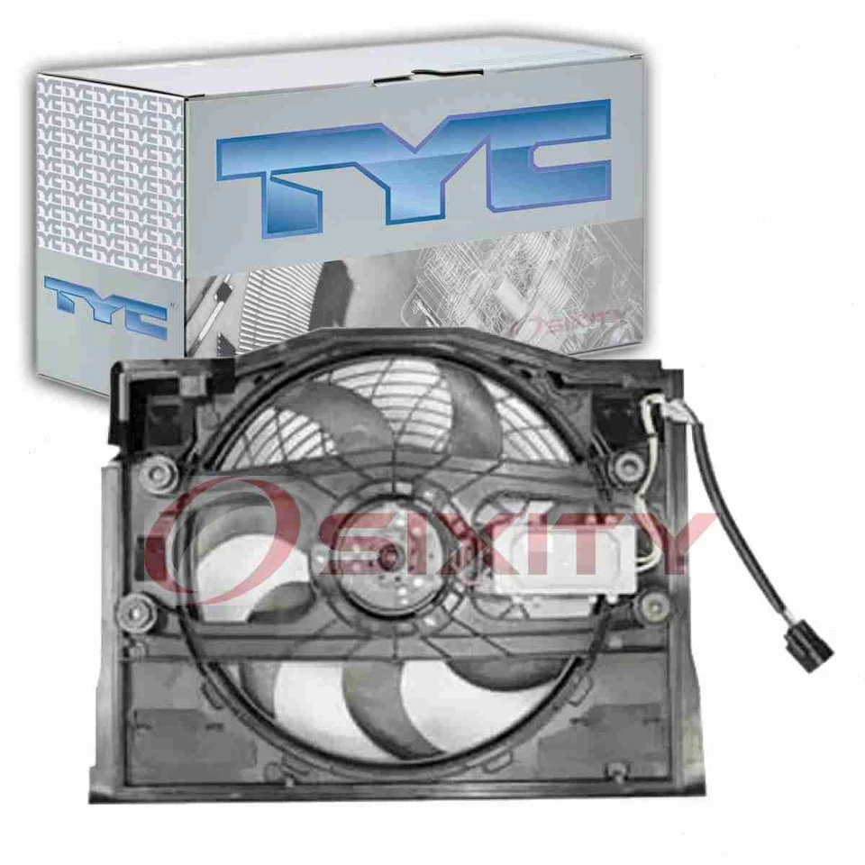 TYC AC Condenser Fan Assembly for 2001-2005 BMW 330i Heating Air ph - Image 1 of 4