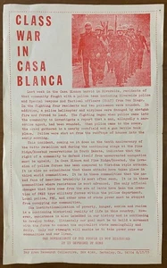 Klassenkrieg in Casa Blanca Broadside - Bild 1 von 2
