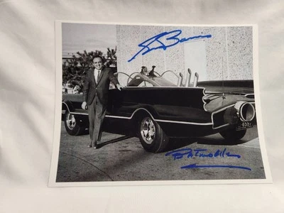 George Barris with Original Batmobile Reprint Autographed Picture 8" x 11" - Image 1 of 4