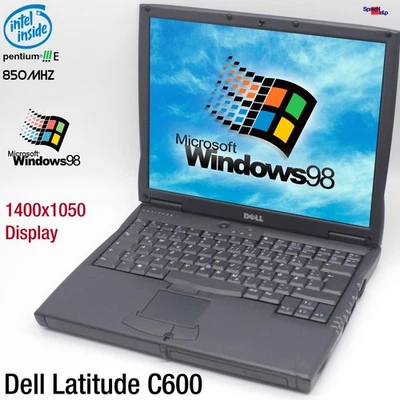 DELL LATITUDE C600 NOTEBOOK LAPTOP WINDOWS WIN 98 PARALLEL PENTIUM III 1400x1050 - Bild 1 von 4