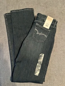 Pantalones de mezclilla Wrangler para mujer 16R Bootcut vaquero Western School azul 29x32 nuevos con etiquetas - Imagen 1 de 15