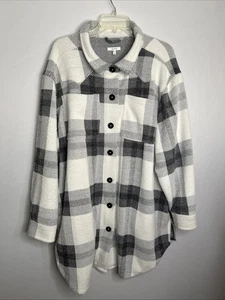 Maurices Mujer’s 2X Cazadora Botón Cuadros con Bolsillos - Impecable - Imagen 1 de 11