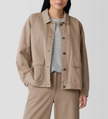Eileen Fisher Classic Collar Jacket MSRP $198 - Image 1 of 4