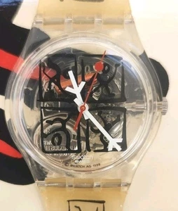 Orologio Swatch ZEIT2 GK298 1999 Standard Gents Disegnato da Matthias Winkler NUOVO - Foto 1 di 7