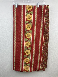 VENT DU SUD TABLECLOTH FRANCE SUNFLOWER OLIVES TUSCAN 100% COTTON 65x65" - Picture 1 of 7