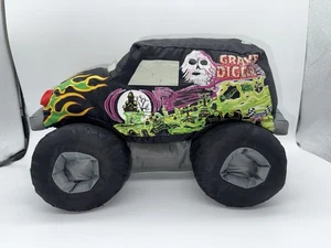 Grave Digger 2003 almohada de camión Monster Jam de peluche vintage 14"" - Imagen 1 de 7