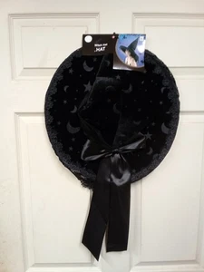 Moon and Stars Witch Hat with Bow Ages 14+ - Picture 1 of 2