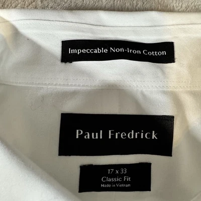 CAMISA PAUL FREDRICK ABOTONADA SIN PLANCHAR 17x33 CLASSIC FIT. Foto 1 de 4