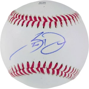 Steven Duggar signierter Rawlings Baseball genauer Fotobeleg Echtheitszertifikat SF Giants Rangers - Bild 1 von 8