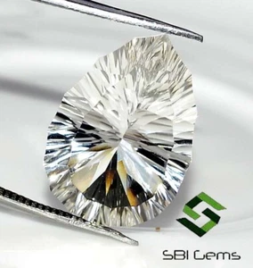 18,50x13 mm Natürlicher Weißer Topas Ausgefallene Birne Konkavschliff 13,86 cts Lose Edelstein - Bild 1 von 10