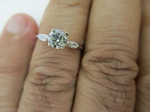 14K Gold Diamond Engagement Ring Center=.55 Carat J-SI2 Value=$6,500 - Picture 1 of 11