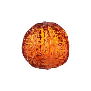 2 piezas Estatuilla de cristal ámbar nogal de colección vidrio adorno de nogal regalo - Imagen 1 de 5