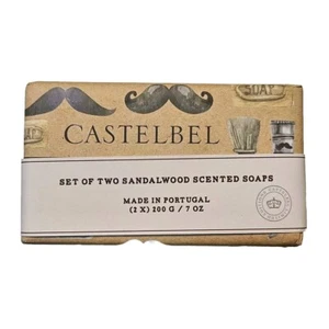 Juego de 2 x 200 g Castelbel Porto para hombre jabón de barra de lujo aroma a sándalo - Imagen 1 de 3