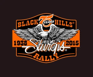 2015 STURGIS RALLY 75th Anniversary Downwing Eagle 4 INCH BIKER PATCH - Picture 1 of 1