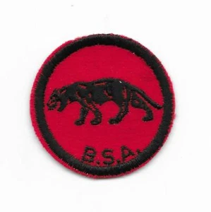 Panther White Back 1941-1953 Felt Patrol Medallion Boy Scouts of America BSA - Picture 1 of 2