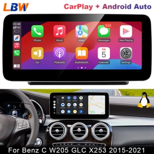 Radio estéreo con pantalla Linux de 10,25" apta para Benz C W205 GLC X253 2015-2021 - Imagen 1 de 12