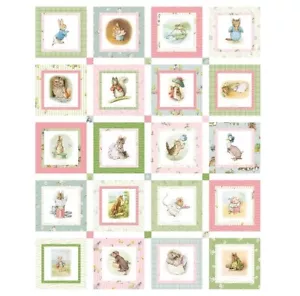 Patchwork Quilting Sewing Fabric Peter Rabbit Panel 91x110cm - Picture 1 of 1