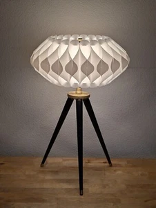 Mid Century Modern Atomic Saucer Lamp 1950s Milanda Havlova Style MCM 21" - Picture 1 of 3
