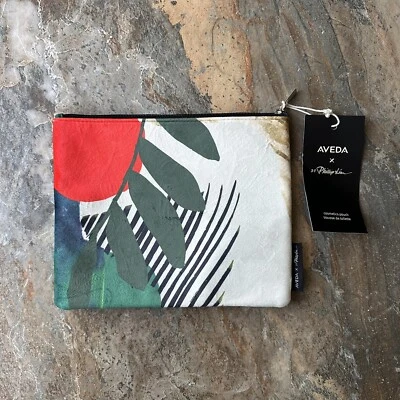 Bolsa de cosméticos AVEDA Phillip Lim nueva con etiquetas cremallera superior estampado tropical Foto 1 de 4