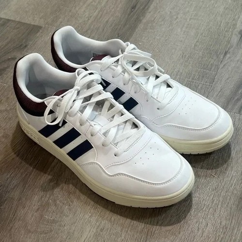 Adidas taglia 11 cerchi 3.0 low classici cerchi bianchi a righe indossate una volta? Sneaker