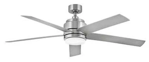 Tier LED 54" Indoor/Outdoor Ceiling Fan in Brushed Nickel - Picture 1 of 2