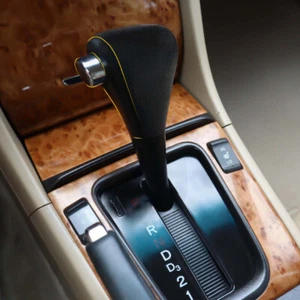 GEAR HANDLE SHIFT KNOB PUSH BUTTON W/ SIDE PLATE FOR 2003 2004 2005 HONDA ACCORD - Bild 1 von 12
