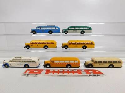 7X Brekina H0 Autobus MB O 5000: BVG+Post+Enzian Ecc, Leggeri Difetti #CN318-0,5 - Immagine 1 di 3