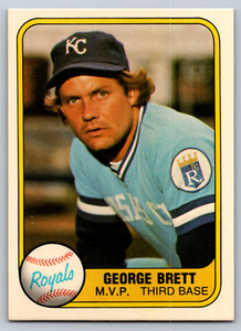 1981 Fleer #28 George Brett Kansas City Royals  Baseball Card SEE DESCRIPTION