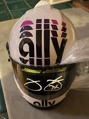 Minicasco aliado firmado con autógrafo por Jimmie Johnson # 48 con inscripción 7x Foto 1 de 2