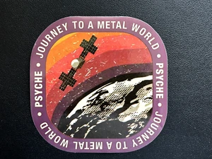 NASA: PSYCHE - "Journey to a Metal World" Sticker - 4.5" diameter - Picture 1 of 2