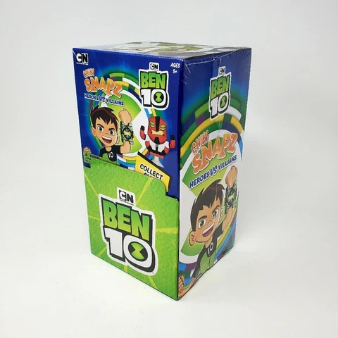 Ben 10 Chibi Snapz Heroes vs Villains : 12 Count Sealed Display Box Cover