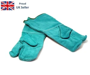 Welding Gloves. Green Lined Mitts by Weldability - NEW - Picture 1 of 11