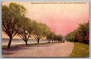 Postal Boulevard Drive around Lake Calhoun Minneapolis Minnesota 1919 - Imagen 1 de 2