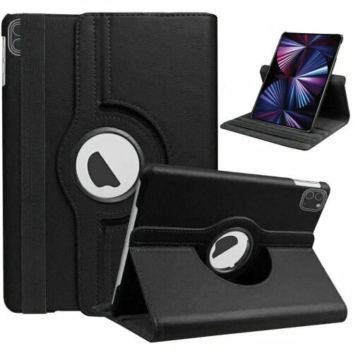 For Apple iPad Pro 12.9" 2017/2018/2021 Rotating Leather Case Cover Smart Stand - Image 1 of 4