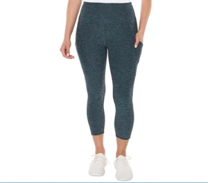 Kirkland Signature Ladies' Brushed Capri, Green, S - Picture 1 of 3