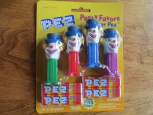 PEZ Party Favors Peter Clown set of 4 Mini PEZ -NIB - Picture 1 of 4