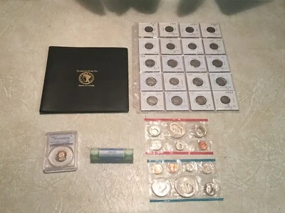 $2 1963 Red Seal & 2003 PCGS 5C 1983S PR69 Roll 5C 2005 20 Buffalo Mint Set 1974 - Image 1 of 4