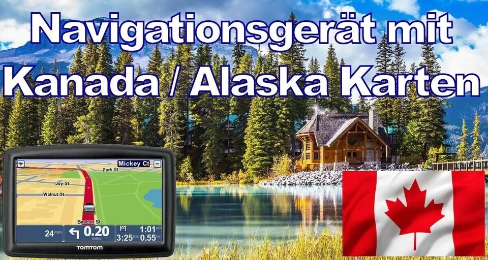 TomTom Navi XL mit Kanada / Alaska Karten von 2025 Top Navigationsgerät (Urlaub) - Bild 1 von 1