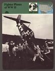 Fighter Planes Story of America World War II History Card