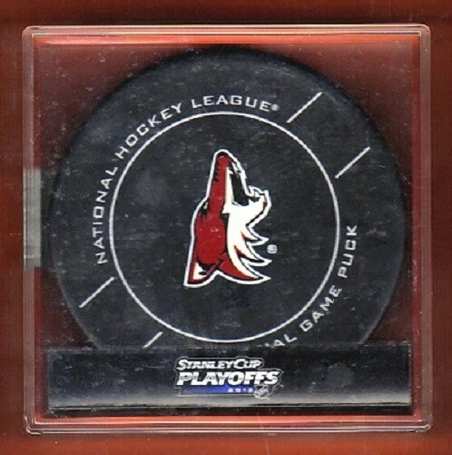 GAME PUCK - 2012 PHOENIX COYOTES STANLEY CUP Round 1 & 2 - #BL - Image 1 of 1