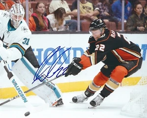 Signed 8x10 DENNIS RASMUSSEN Anaheim Ducks Autographed Photo - COA - Picture 1 of 1