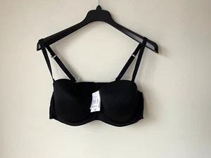 Primark Bra Black Under-Wire Multi Strap Way Moulded Cup 40E - BNWT - Picture 1 of 4