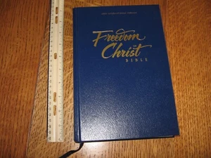 NICE Freedom in Christ Bible Zondervan 2001 blue hc NIV - Foto 1 di 16