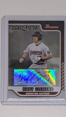 2006 Bowman Draft Signs of the Future Koby Clemens #SOF-KC Rookie Auto RC - Image 1 of 2