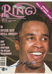 Sugar Ray Leonard signierter 8/86 RING Magazin Beckett Auth (BAS) - Bild 1 von 2