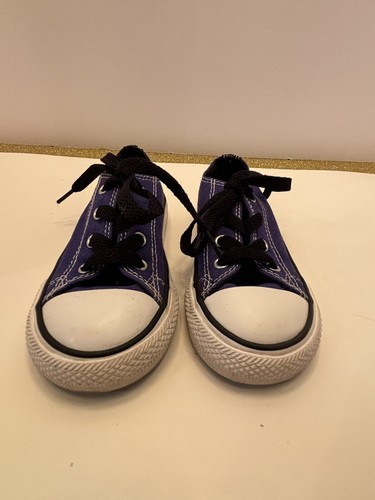 Top basso Converse All Star viola giovane taglia 11 Chuck Taylor 337837F