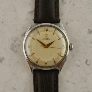 C.1950 Vintage Omega Seamaster Automatic watch ref. 2635-1 cal.Ω 351 in steel - Picture 1 of 12