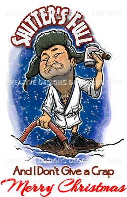 Camiseta de vacaciones de Navidad primo Eddie SHITTER'S completa y no da una mierda Foto 1 de 4